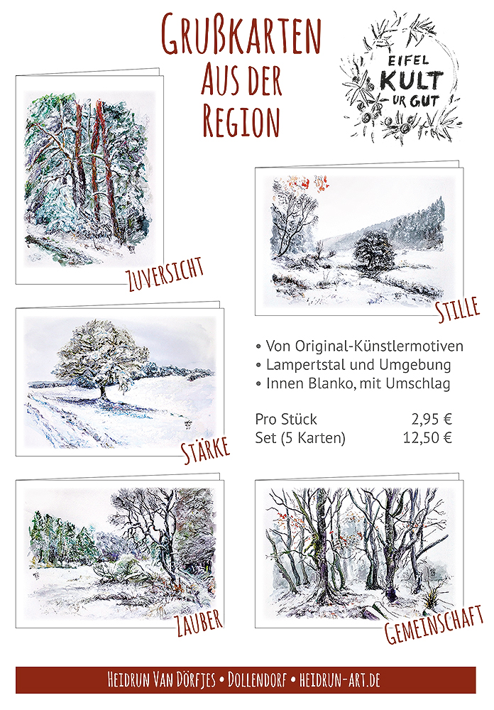 Karten Winter plakat